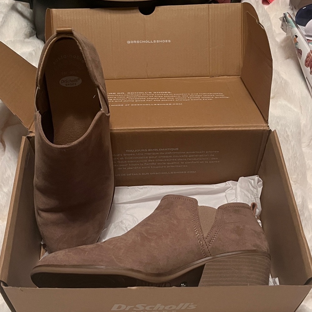 Dr. Scholl's Tan Ankle Booties